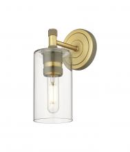  434-1W-BB-G434-7CL - Crown Point - 1 Light - 5 inch - Brushed Brass - Sconce