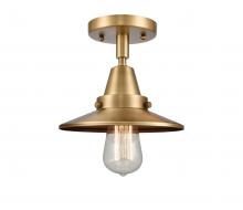 Innovations Lighting 447-1C-BB-M4-LED - Railroad - 1 Light - 8 inch - Brushed Brass - Flush Mount