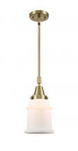  447-1S-AB-G181-LED - Canton - 1 Light - 7 inch - Antique Brass - Mini Pendant