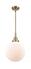  447-1S-AB-G201-10-LED - Beacon - 1 Light - 10 inch - Antique Brass - Mini Pendant