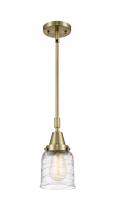  447-1S-AB-G513-LED - Bell - 1 Light - 5 inch - Antique Brass - Mini Pendant