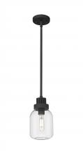  472-1S-TBK-G472-6CL - Somers - 1 Light - 6 inch - Textured Black - Pendant