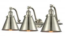  515-3W-SN-M13-SN - Appalachian - 3 Light - 28 inch - Brushed Satin Nickel - Bath Vanity Light