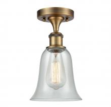 Innovations Lighting 516-1C-BB-G2812-LED - Hanover - 1 Light - 6 inch - Brushed Brass - Semi-Flush Mount