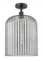 Innovations Lighting 516-1C-BK-G559-12SM - Bridal Veil - 1 Light - 5 inch - Matte Black - Semi-Flush Mount
