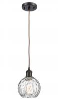 Innovations Lighting 516-1P-OB-G1215-6 - Athens Water Glass - 1 Light - 6 inch - Oil Rubbed Bronze - Cord hung - Mini Pendant