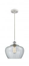  516-1P-WPC-G92-L-LED - Fenton - 1 Light - 11 inch - White Polished Chrome - Cord hung - Mini Pendant