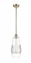  516-1S-AB-G682-7 - Windham - 1 Light - 7 inch - Antique Brass - Mini Pendant