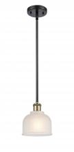 Innovations Lighting 516-1S-BAB-G411-LED - Dayton - 1 Light - 6 inch - Black Antique Brass - Mini Pendant