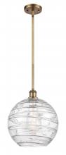 Innovations Lighting 516-1S-BB-G1213-12 - Athens Deco Swirl - 1 Light - 12 inch - Brushed Brass - Mini Pendant