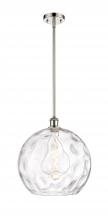 Innovations Lighting 516-1S-PN-G1215-14 - Athens Water Glass - 1 Light - 13 inch - Polished Nickel - Pendant