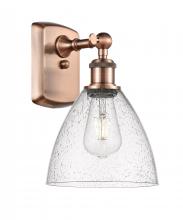 Innovations Lighting 516-1W-AC-GBD-754 - Bristol - 1 Light - 8 inch - Antique Copper - Sconce