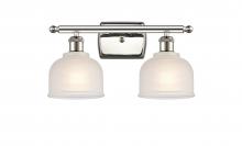 Innovations Lighting 516-2W-PN-G411-LED - Dayton - 2 Light - 16 inch - Polished Nickel - Bath Vanity Light