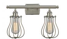  516-2W-SN-CE513-LED - Muselet - 2 Light - 16 inch - Brushed Satin Nickel - Bath Vanity Light