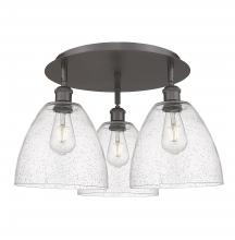 Innovations Lighting 516-3C-OB-GBD-94 - Bristol - 3 Light - 21 inch - Oil Rubbed Bronze - Flush Mount