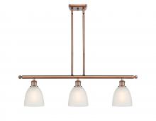  516-3I-AC-G381-LED - Castile - 3 Light - 36 inch - Antique Copper - Cord hung - Island Light