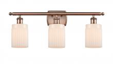  516-3W-AC-G341-LED - Hadley - 3 Light - 25 inch - Antique Copper - Bath Vanity Light