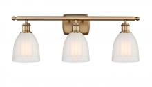  516-3W-BB-G441-LED - Brookfield - 3 Light - 26 inch - Brushed Brass - Bath Vanity Light