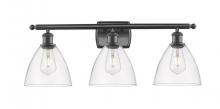 Innovations Lighting 516-3W-BK-GBD-752 - Bristol - 3 Light - 28 inch - Matte Black - Bath Vanity Light