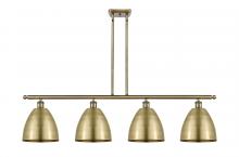  516-4I-AB-MBD-9-AB-LED - Bristol - 4 Light - 48 inch - Antique Brass - Cord hung - Island Light