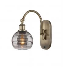  518-1W-AB-G556-6SM - Rochester - 1 Light - 6 inch - Antique Brass - Sconce