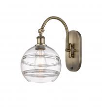  518-1W-AB-G556-8CL - Rochester - 1 Light - 8 inch - Antique Brass - Sconce