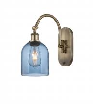  518-1W-AB-G558-6BL - Bella - 1 Light - 6 inch - Antique Brass - Sconce