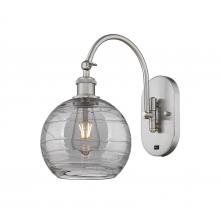 Innovations Lighting 518-1W-SN-G1213-8SM - Athens Deco Swirl - 1 Light - 8 inch - Brushed Satin Nickel - Sconce