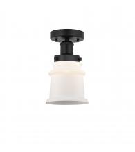  616-1F-BK-G181S - Canton - 1 Light - 5 inch - Matte Black - Semi-Flush Mount