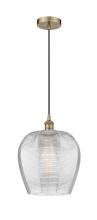  616-1P-AB-G462-12-LED - Norfolk - 1 Light - 12 inch - Antique Brass - Cord hung - Mini Pendant