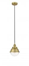  616-1PH-BB-HFS-62-BB-LED - Hampden - 1 Light - 7 inch - Brushed Brass - Cord hung - Mini Pendant