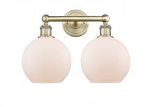  616-2W-AB-G121-8 - Athens - 2 Light - 17 inch - Antique Brass - Bath Vanity Light