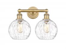  616-2W-BB-G1215-8 - Athens Water Glass - 2 Light - 17 inch - Brushed Brass - Bath Vanity Light