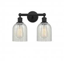  616-2W-BK-G2511 - Caledonia - 2 Light - 14 inch - Matte Black - Bath Vanity Light