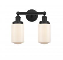  616-2W-BK-G311 - Dover - 2 Light - 14 inch - Matte Black - Bath Vanity Light