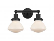  616-2W-BK-G321 - Olean - 2 Light - 16 inch - Matte Black - Bath Vanity Light