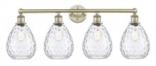  616-4W-AB-G372 - Waverly - 4 Light - 35 inch - Antique Brass - Bath Vanity Light