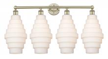  616-4W-AB-G671-8 - Cascade - 4 Light - 35 inch - Antique Brass - Bath Vanity Light