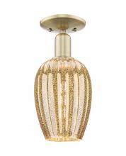 Innovations Lighting 716-1C-AB-G457-6ME - Preston - 1 Light - 6 inch - Antique Brass - Semi-Flush Mount