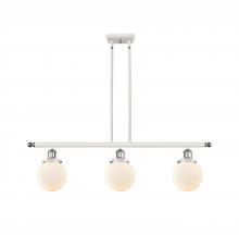 Innovations Lighting 916-3I-WPC-G201-6-LED - Beacon - 3 Light - 36 inch - White Polished Chrome - Stem Hung - Island Light