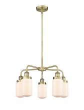  916-5CR-AB-G302 - Colton - 5 Light - 24 inch - Antique Brass - Chandelier