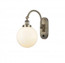  918-1W-AB-G201-8-LED - Beacon - 1 Light - 8 inch - Antique Brass - Sconce