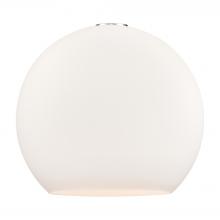  G121-14 - Athens 14" Matte White Glass