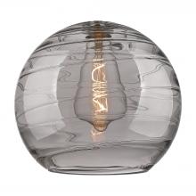  G1213-12SM - Deco Swirl 12" Light Smoke Glass