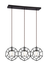 Matteo Lighting C54643RB - Geometry Series Rusty Black Pendant