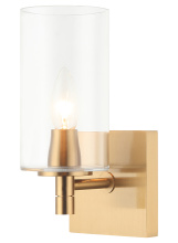 Matteo Lighting S04901AGCL - Candela Aged Gold Brass Wall Sconce
