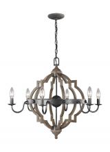  3124906-846 - Six Light Chandelier