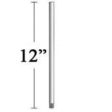  DR512-WHF - 12" Down Rod in Flat White