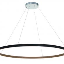  43899-012 - Verdura 1 Light Chandelier in Black + Brown