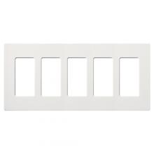  CW-5-WH - CLARO WALLPLATE 5 GNG WHITE